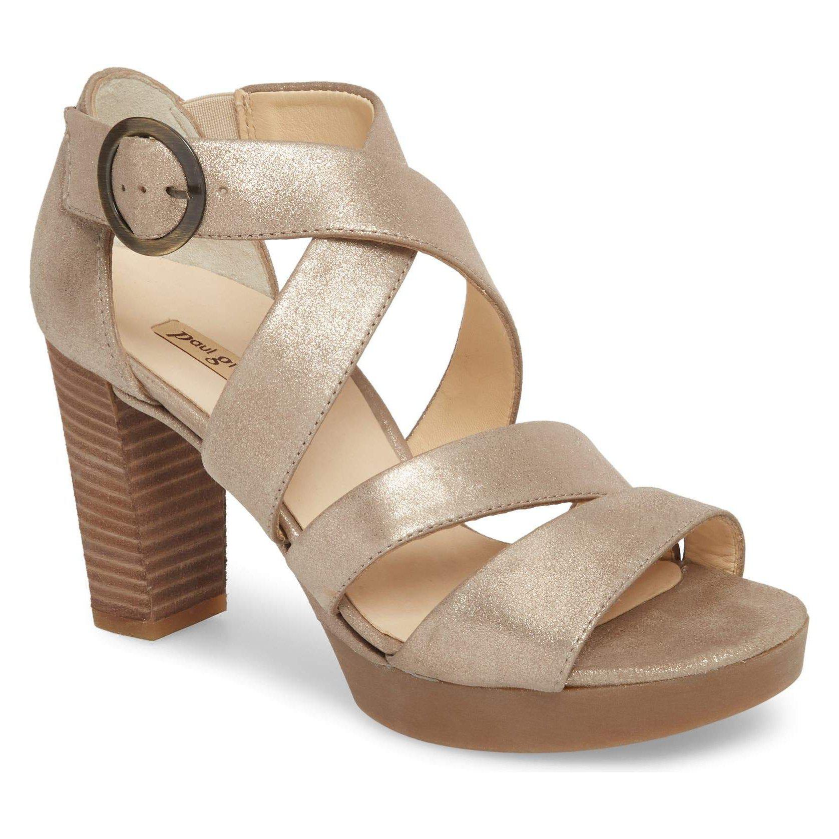 Riveriera Crisscross High-Heel Platform Sandals