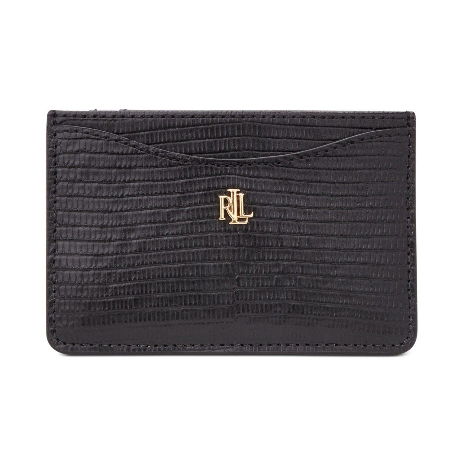 Lizard Embossed Slim Card Case Medium