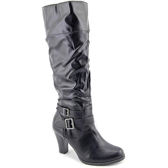 Rudyy Womens Slouched Boots Black