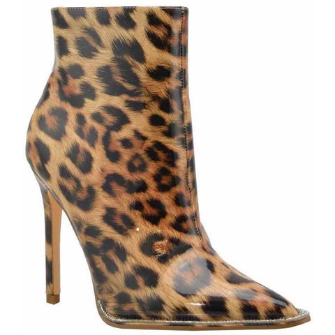 Pointy Toe Corset Lace Up Bootie