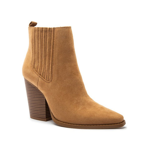 Pointy Toe Corset Lace Up Bootie