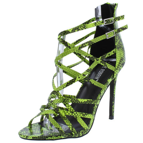 Seth Embellished Ankle Strap High-Heel Sandals