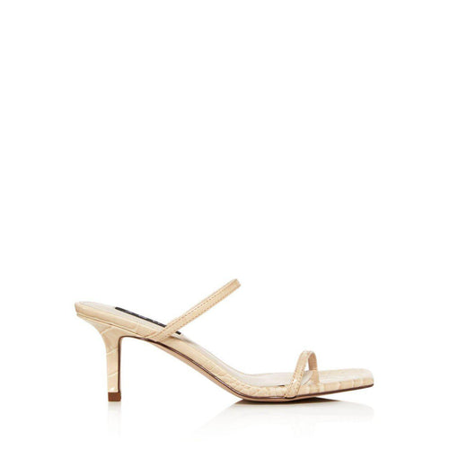 Ellen Slip On Strappy Sandals Natural