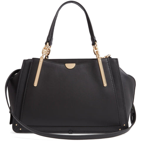 Border Rivets Mixed Leather Dreamer Satchel