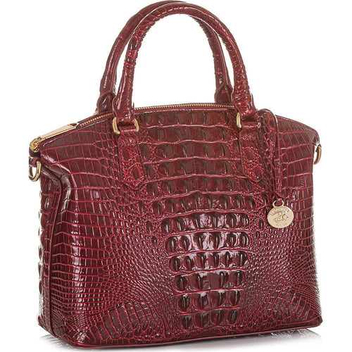 Duxbury Croc Embossed Leather Satchel