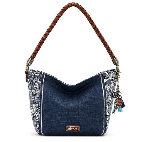 Carson Mini Shoulder Bag Pretty Posies/Silver
