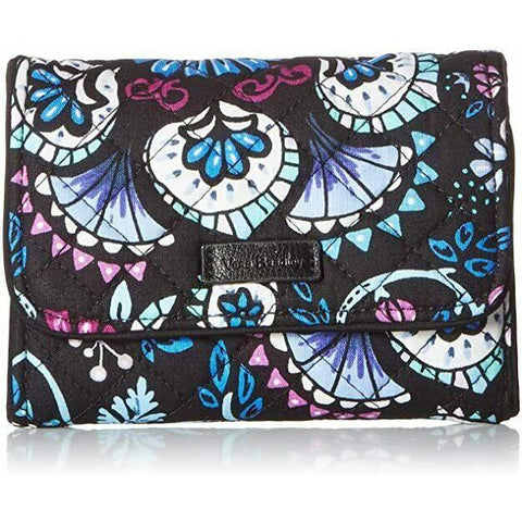 Mini Croc Embossed Small Zip Wallet Black