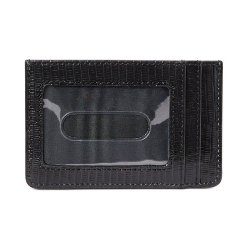 Lizard Embossed Slim Card Case Medium