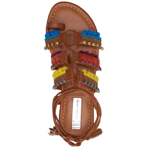 Inc Women's Mariani Lace-Up Flat Sandals-Shoes-INC-5.5-ShoeShock