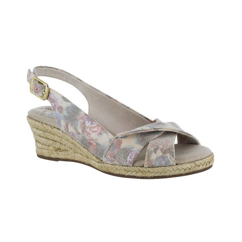 Dianna Slingback Silver Glitter Open Toe Sandals