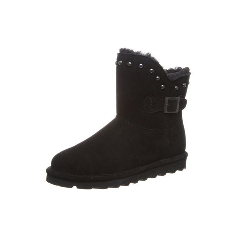 Emma Short Charcoal Suede Boots