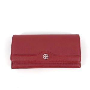 Mini Croc Embossed Small Zip Wallet Black