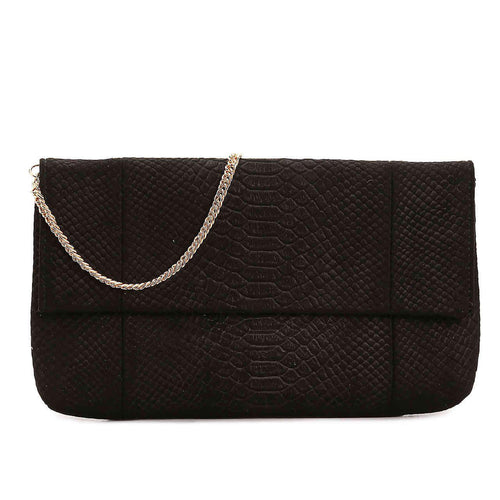 Urban Expressions Phobe Clutch - Black-Handbags & Accessories-Urban Expressions-ShoeShock