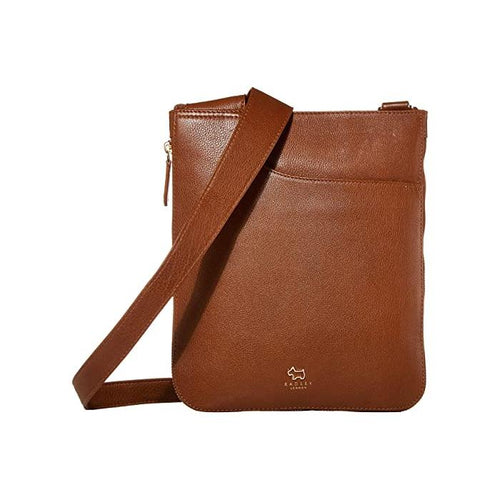 Pocket Bag Zip-Top Leather Crossbody