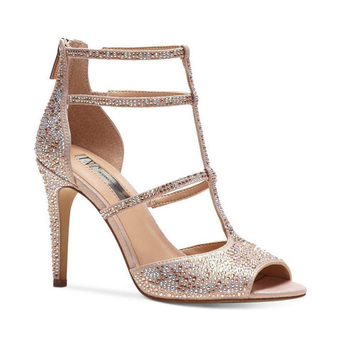 Seth Embellished Ankle Strap High-Heel Sandals