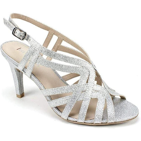 Mars Pink Stud Accent Open Toe Heels