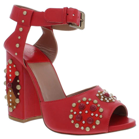 Seth Embellished Ankle Strap High-Heel Sandals