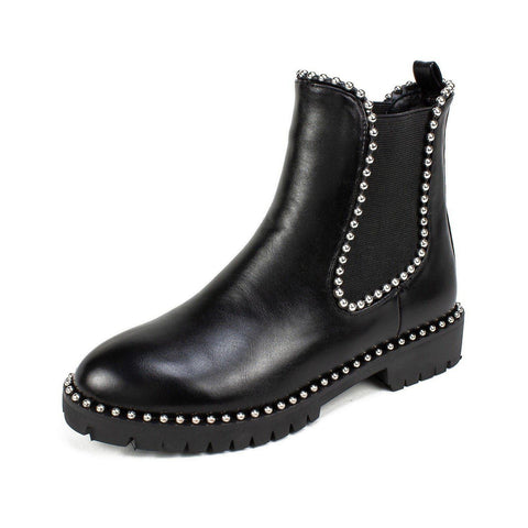 Emma Short Charcoal Suede Boots