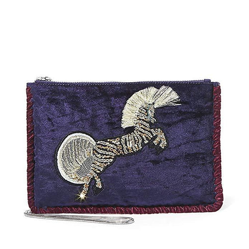 Steve Madden Velvet Pegasus Small Convertible Pouch-Handbags & Accessories-Steve Madden-ShoeShock