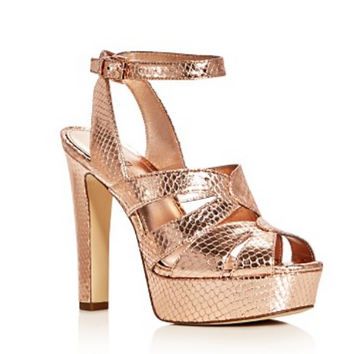 Michael Kors Winona Snake Embossed Metallic High Heel Platform Sandals-Shoes-Michael Kors-6-ShoeShock