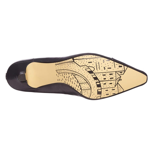 Wow Navy Kidskin Pump