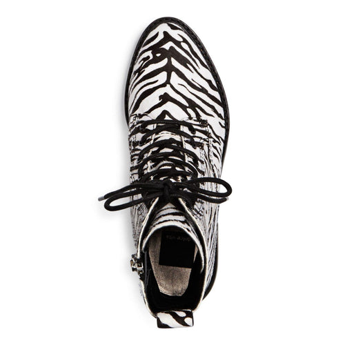 Gregor Zebra Print Hiker Boots